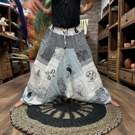 Harembroek Himalaya Print Grijs - Unisex - Extra Laag Kruis