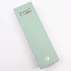 Zeepbloemen Lange Doos Geschenk Set - Lente Boeket Geel & Groen