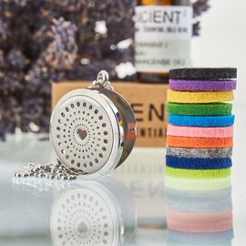 Aromatherapie Geurketting – Diamanten Hart – 30mm