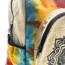 Tiedye Hennep Grote Rugzak - Mandala