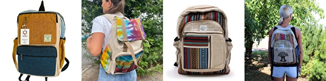 Collecie Pure Hennep en Katoenen tassen uit Nepal