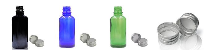 Glaze meng flesjes met Alumonium dop