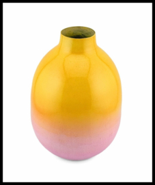 vaasje ombre geel-roze