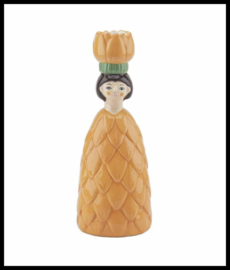 kaarsenstandaard vrouw peach