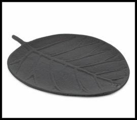schaaltje blad zwart