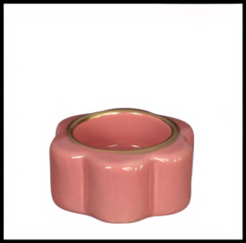 pouff waxinehouder terra roze