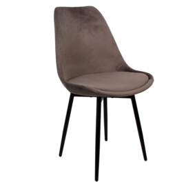 Leaf stoel donkergrijs 47x52,5x87cm