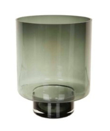 Windlicht Smoke Glas (L) 27,5 x 27,5 x 35 cm