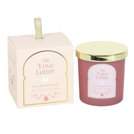 Geurkaars - The Love Letter Rose & Vanilla Musk