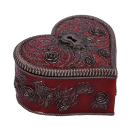 Trinket Box - Heart and Key 11.3cm (VH)