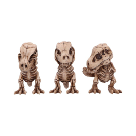 Beeld - Three Wise Tyrannosaurus Rex Skeletons 9.3cm (NN)