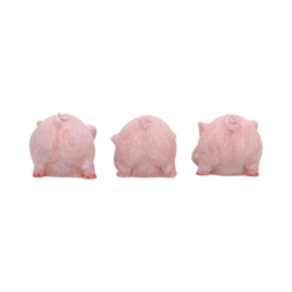 Beeld - Three Wise Playful Pigs 8.4cm (NN)