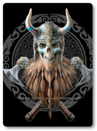 Wenskaart 3D - Viking Skull