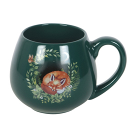 Mug - Green Sleeping Fox