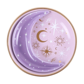 Trinket Dish - Purple Celestial Stacking Moon