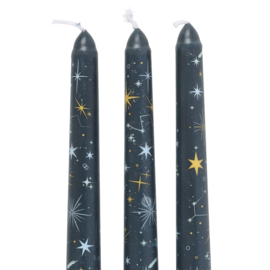 Taper Candle - Starry Night (Set 3)
