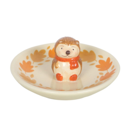 Trinket Dish - Autumn Hedgehog