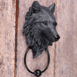 Deurklopper - Dark Guardian Wolf
