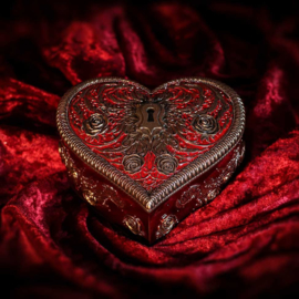 Trinket Box - Heart and Key 11.3cm (VH)