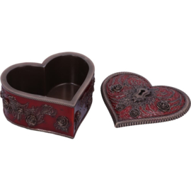 Trinket Box - Heart and Key 11.3cm (VH)