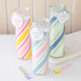 Geurkaars Tube - Candy Stripe Candyfloss