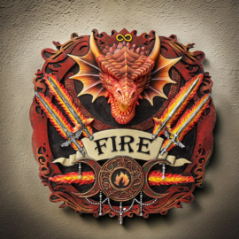 Wall Plaque - Fire Dragon Elemental Magic (AS)