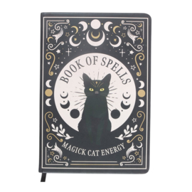 A5 Notitie Boek - Black Cat Magick Book Of Spells*