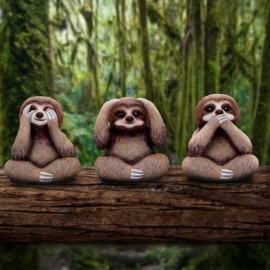 Figurine - Three Wise Sloths 8cm (NN)