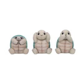 Beeld - Three Wise Tortoises 8cm (NN)