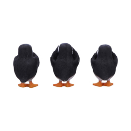 Beeld - Three Wise Puffins 9cm (NN)