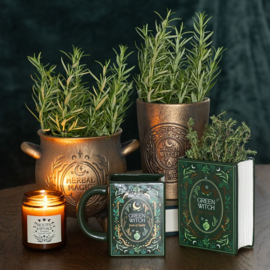 Flower Vase - Green Witch Book