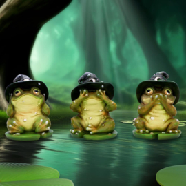Beeld - Three Wise Toads 10.3cm (NN)