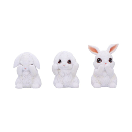 Figurine - Three Wise Bunnies 9cm (NN)