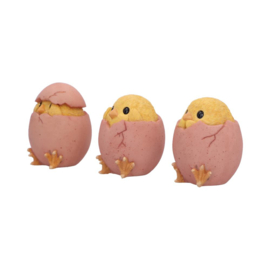 Beeld - Three Wise Chicks 6.7cm (NN)