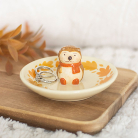 Trinket Dish - Autumn Hedgehog
