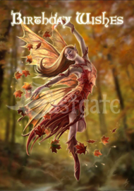 Wenskaart + Envelop - Autumn Fairy