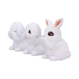 Beeld - Three Wise Bunnies 9cm (NN)