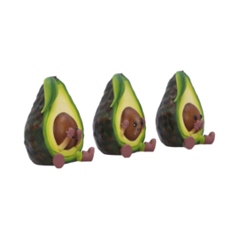 Beeld - Three Wise Avocados 8.5cm (NN)