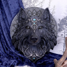 Wall Plaque - Wolf Moon 30cm (NN)