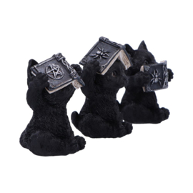 Beeld - Three Wise Spell Cats 8.5cm (NN)
