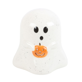 Waxinelichthouder - Ghost with Pumpkin