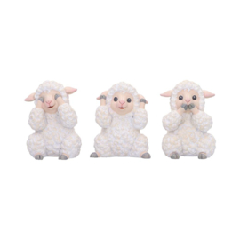 Beeld - Three Wise Sheep 8.5cm (NN)
