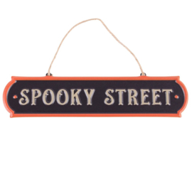 Metal Sign - Spooky Street