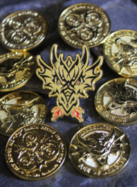 Pin - Tribal Dragon Head Gold (AS)