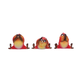 Figurine - Three Wise Birds 9.8cm (NN)
