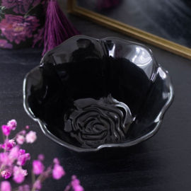 Trinket Dish - Black Rose