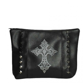 Makeup Bag - Diamante Cross