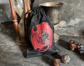 Dice Bag - Dragon Holding D20 (AS)