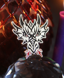 Pin - Tribal Dragon Head Silver (AS)