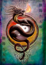 Wenskaart + Envelop - Ying Yang Protector